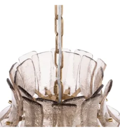 Lampa wisząca TEGOR 53 cm szare szkło*DENZO Sale