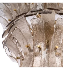 Lampa wisząca TEGOR 53 cm szare szkło*DENZO Sale