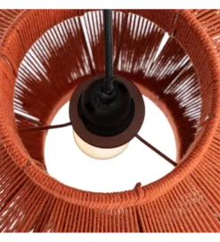 Lampa wisząca TEJA 30 cm lina papierowa ceglasty*Zona-Design