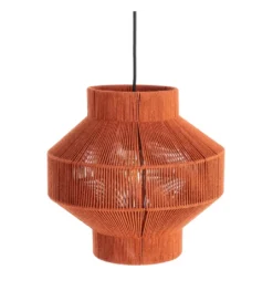 Lampa wisząca TEJA 30 cm lina papierowa ceglasty*Zona-Design