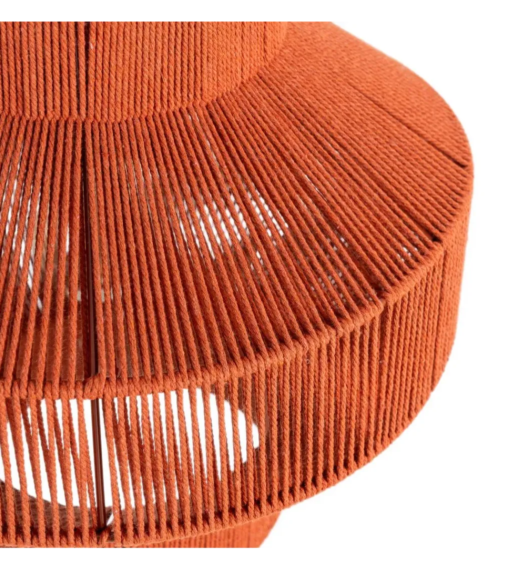 Lampa wisząca TEJA 30 cm lina papierowa ceglasty*Zona-Design