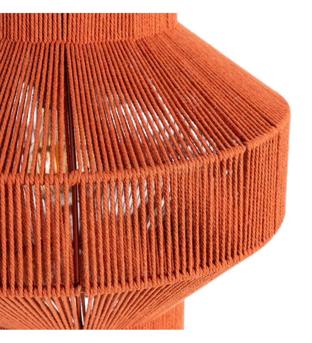 Lampa wisząca TEJA 30 cm lina papierowa ceglasty*Zona-Design