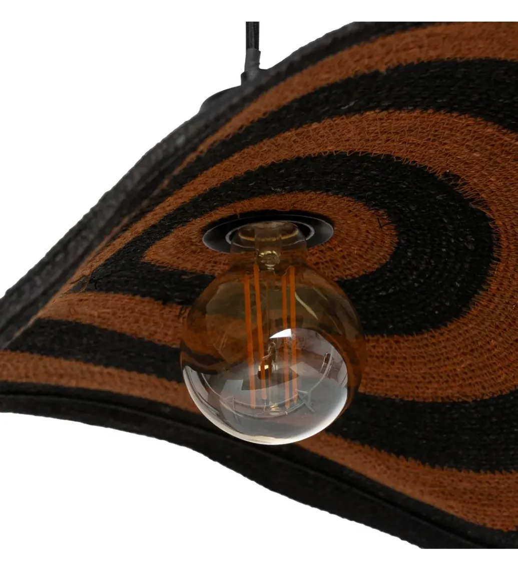 Lampa wisząca WRENKMA 75 cm pomarańczowo czarna*Zona-Design New
