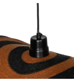 Lampa wisząca WRENKMA 60 cm pomarańczowo czarna*Zona-Design Online