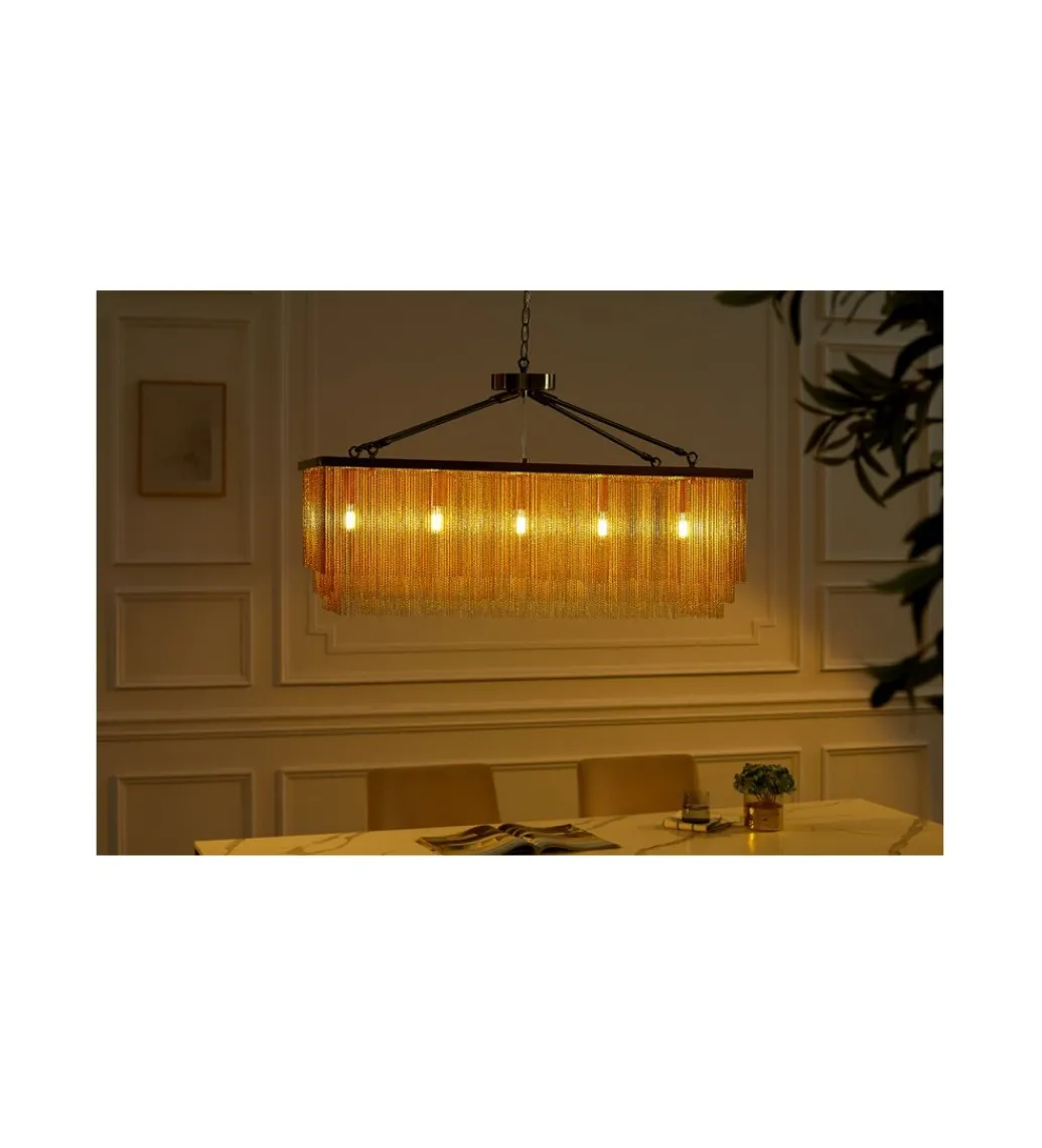 Lampa wisząca ZWINGER 80 cm złota*Invicta Interior Clearance