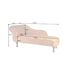 Leżanka Chesterfield BRIGIDA musztardowa*Invicta Interior Hot