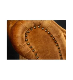 Leżanka Chesterfield BRIGIDA musztardowa*Invicta Interior Hot