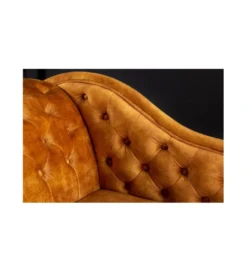 Leżanka Chesterfield BRIGIDA musztardowa*Invicta Interior Hot