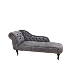 Leżanka Chesterfield BRIGIDA 170 cm szara*Invicta Interior Discount