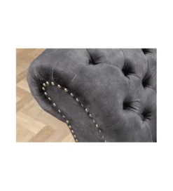 Leżanka Chesterfield BRIGIDA 170 cm szara*Invicta Interior Discount