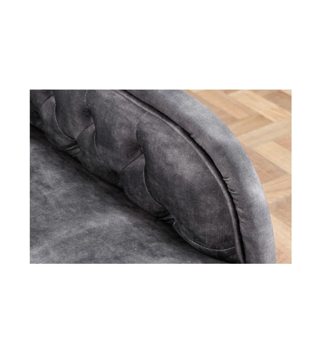 Leżanka Chesterfield BRIGIDA 170 cm szara*Invicta Interior Discount