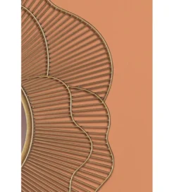 Lustro ścienne BLUME 77 cm złote*WOHNLING, GERMANY Online