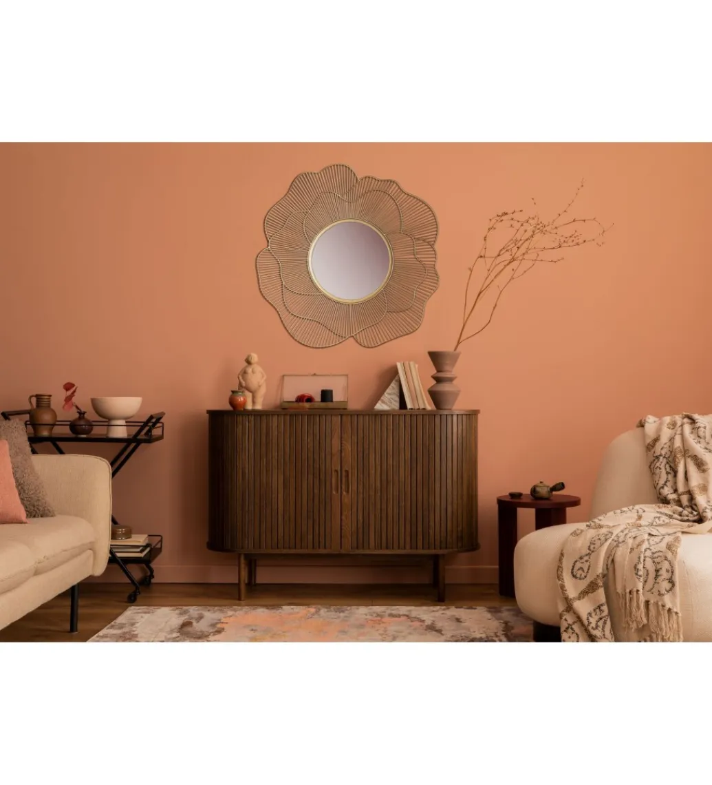 Lustro ścienne BLUME 77 cm złote*WOHNLING, GERMANY Online