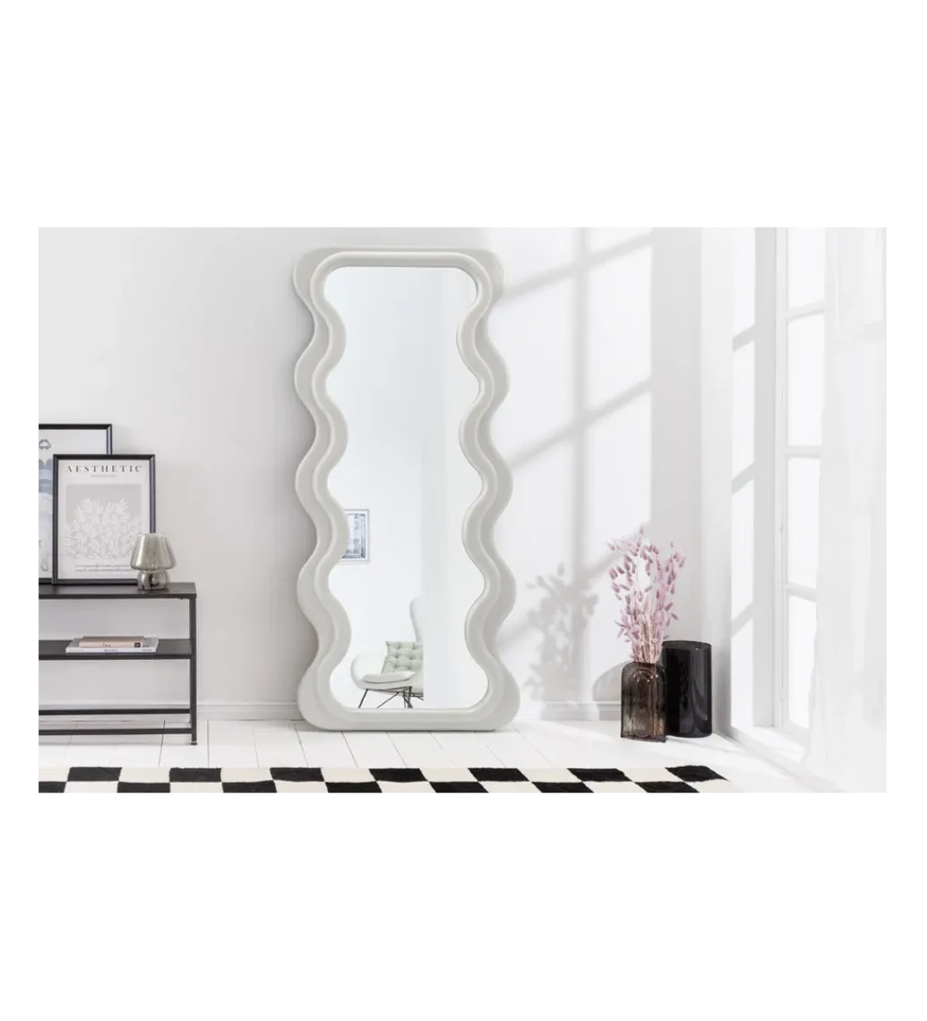Lustro ścienne FUENTE 160 cm białe*Invicta Interior Outlet