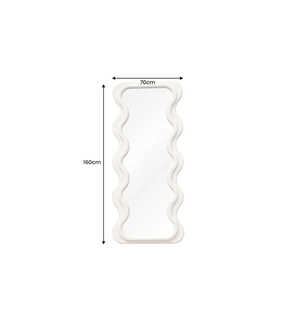 Lustro ścienne FUENTE 160 cm białe*Invicta Interior Outlet
