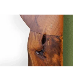 Lustro ścienne MOZAIKA 90 cm drewno tekowe*Invicta Interior