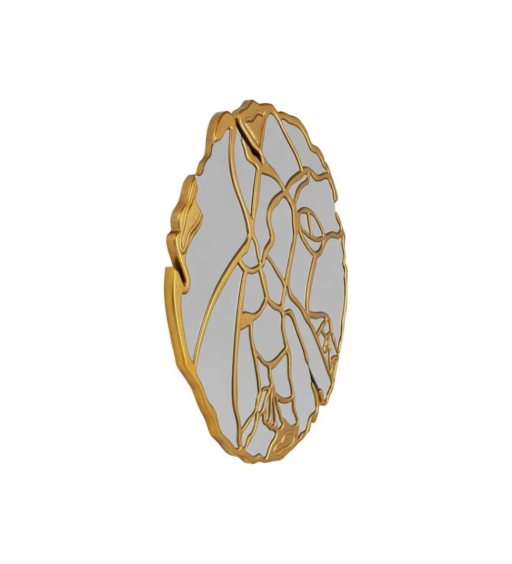 Lustro ścienne Pieces 100 cm złote*KARE Sale