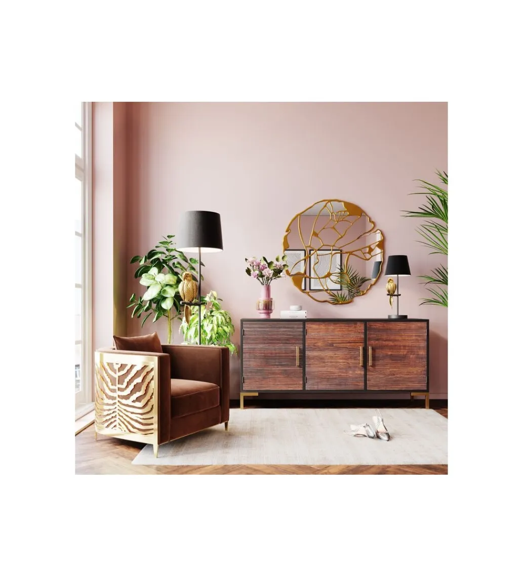 Lustro ścienne Pieces 100 cm złote*KARE Sale