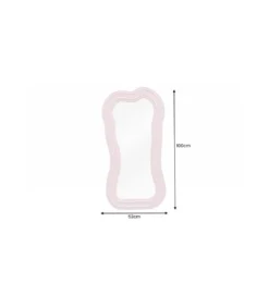 Lustro ścienne RUBIO 100 cm różowe*Invicta Interior New