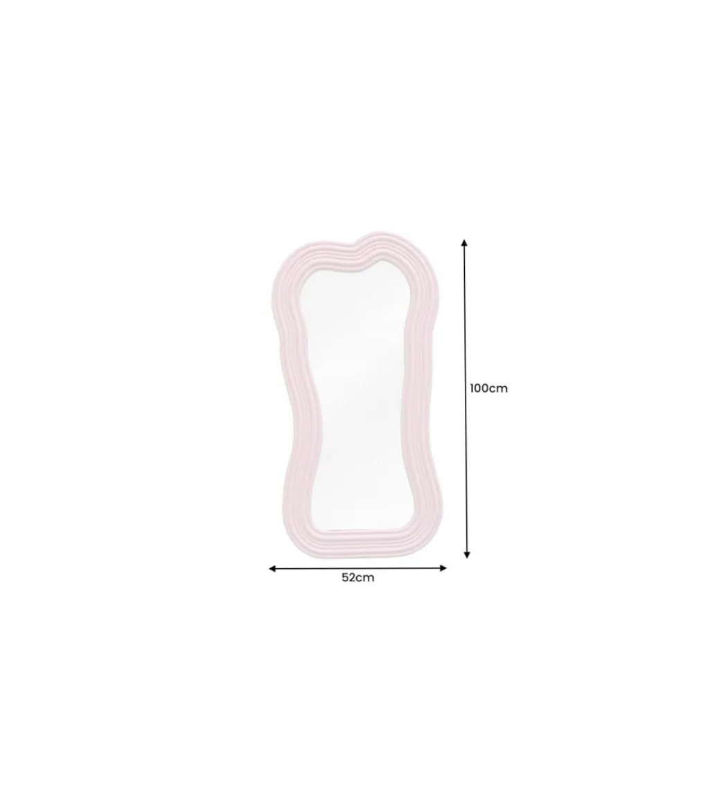 Lustro ścienne RUBIO 100 cm różowe*Invicta Interior New