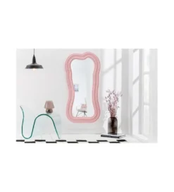 Lustro ścienne RUBIO 100 cm różowe*Invicta Interior New
