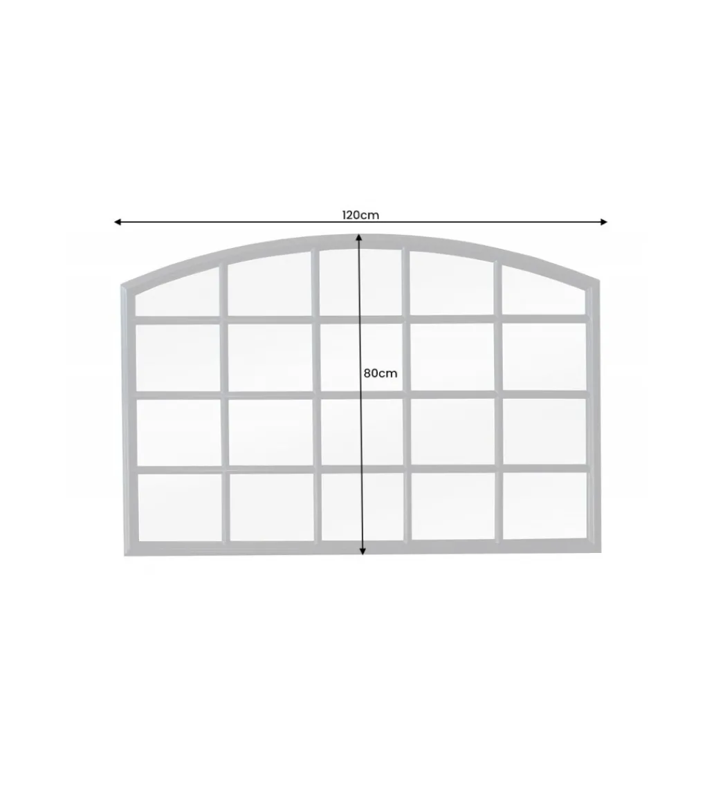 Lustro CRUZ 120 cm czarne*Invicta Interior Outlet