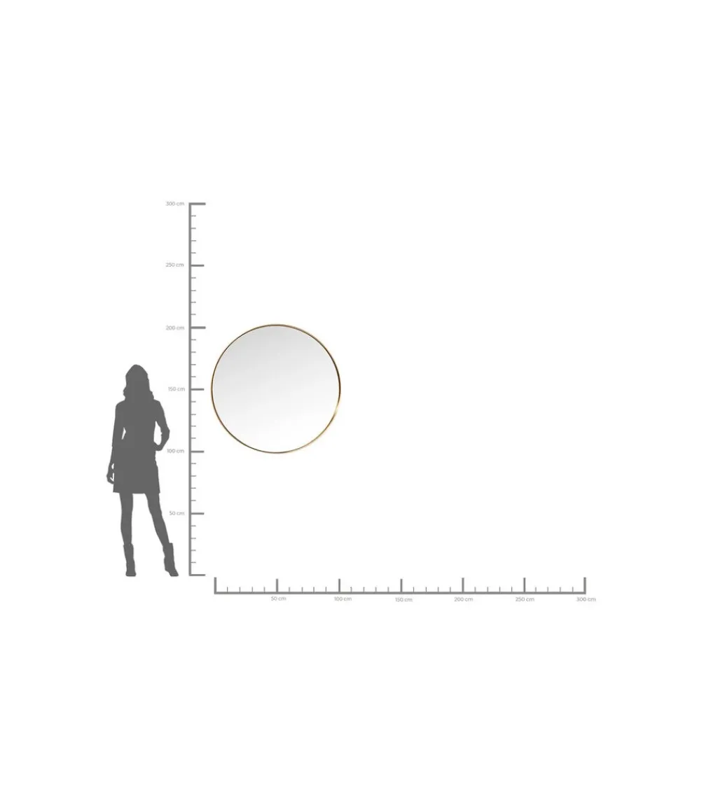 Lustro CURVE 100 cm mosiądź*KARE New