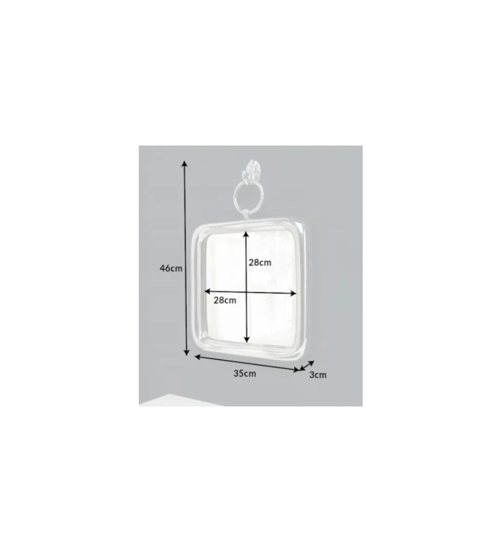 Lustro DEBORA 35 Cm srebrne*Invicta Interior Best