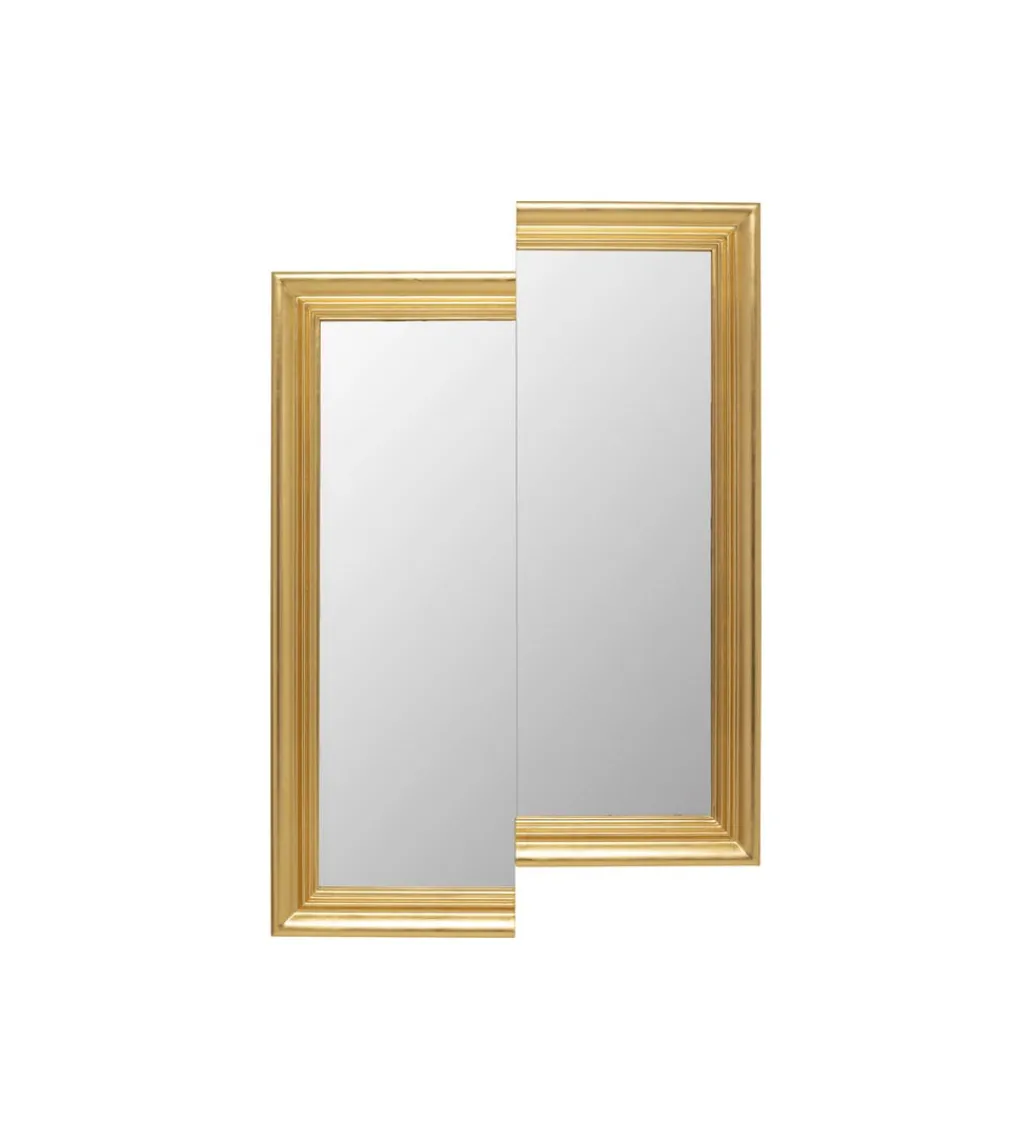 Lustro DOUBLE VISION RECTANGULAR 121 x 81 cm złote*KARE Best