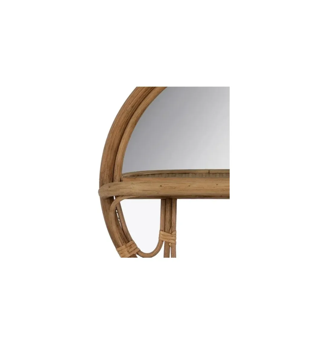 Lustro FEMKI 42 cm ratan naturalny*Zona-Design