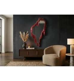 Lustro FLUIDUM 150 cm czerwone*Invicta Interior Hot