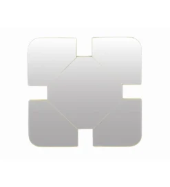 Lustro FORMATEA 60 x 60 cm złoty*Imeri Outlet