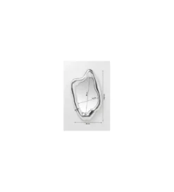 Lustro Hologram 117 cm x 68 cm srebrne*KARE Outlet