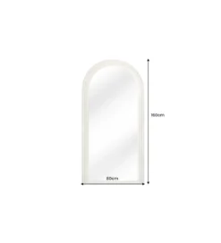 Lustro KIRAZ ART DECO 160 cm białe*Invicta Interior Discount