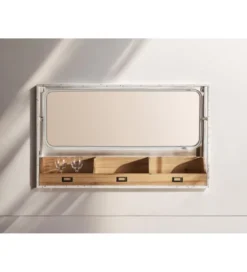 Lustro MACAO 100 cm drewno świerkowe*Imeri