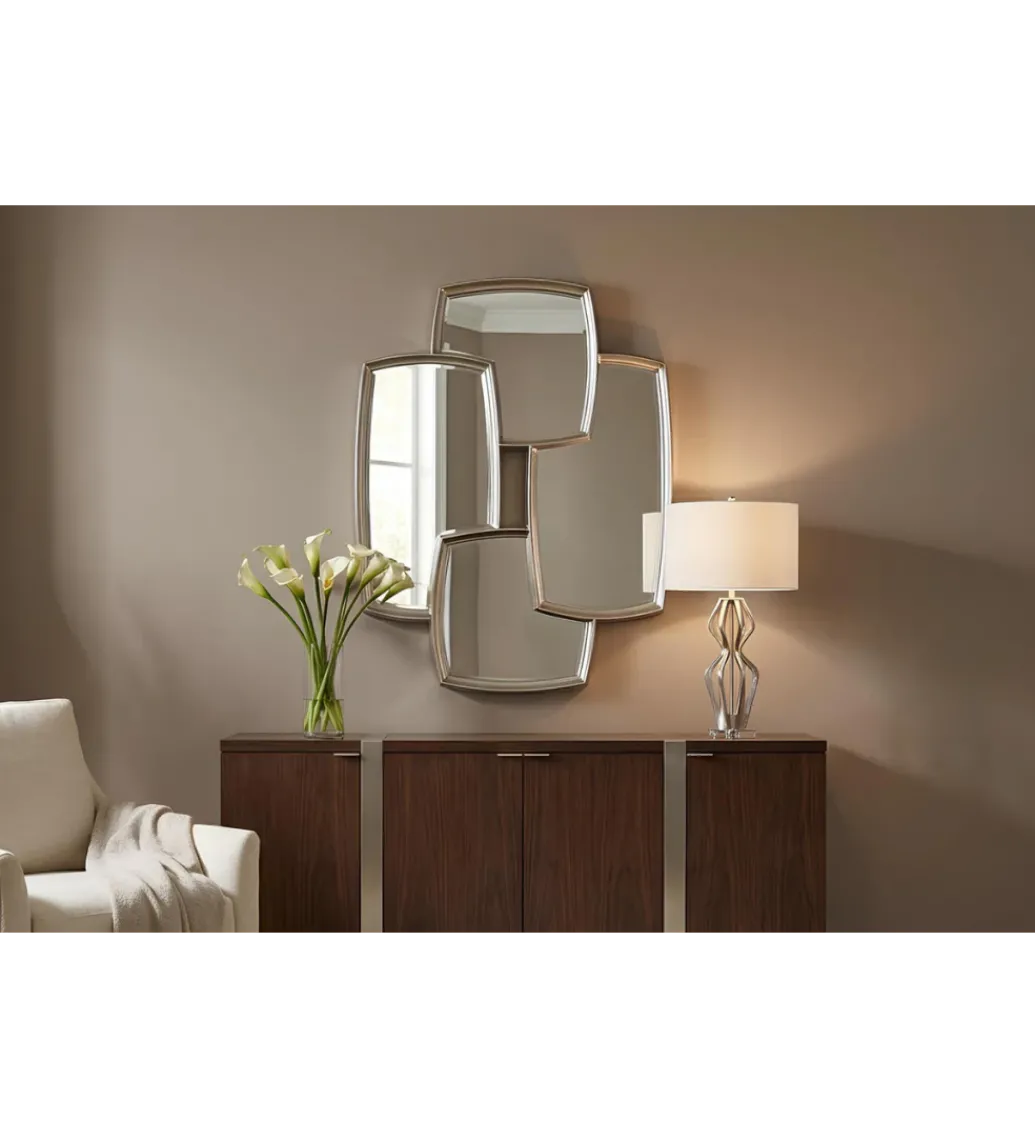 Lustro QUADRA 90 cm srebrny*Invicta Interior Outlet