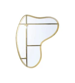 Lustro SHAPE 110 cm x 10 cm w kolorze mosiądzu*KARE Clearance