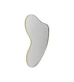 Lustro SHAPE 110 cm x 10 cm w kolorze mosiądzu*KARE Clearance