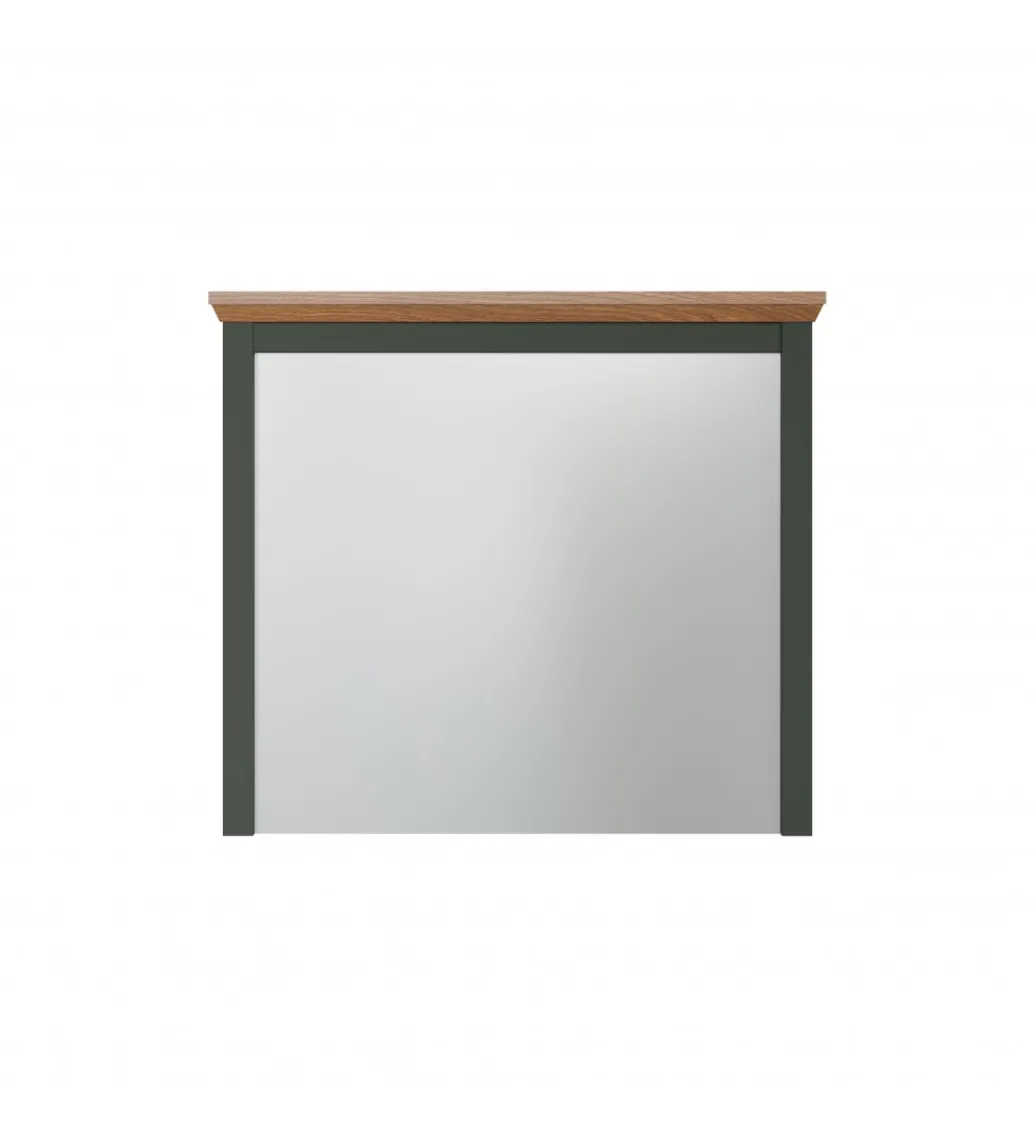 Lustro STANTON 68 cm w optyce dębu Evoke Ciemnozielony*MCA Linia Włoska Hot