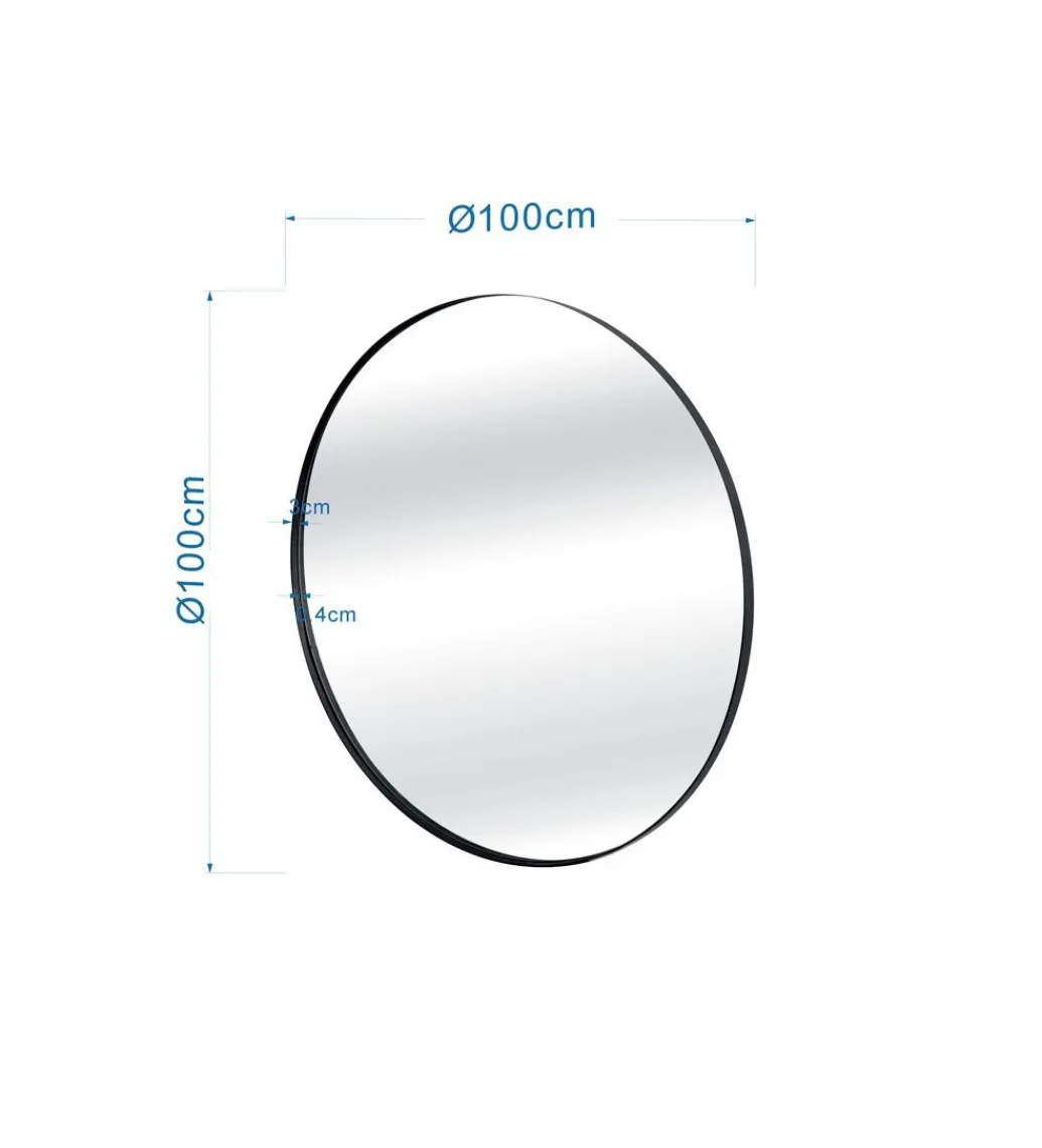 Lustro STARLET 100 cm czarna*KARE Clearance