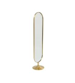 Lustro stojące Curve 170 cm złote*KARE Outlet