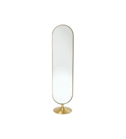 Lustro stojące Curve 170 cm złote*KARE Outlet