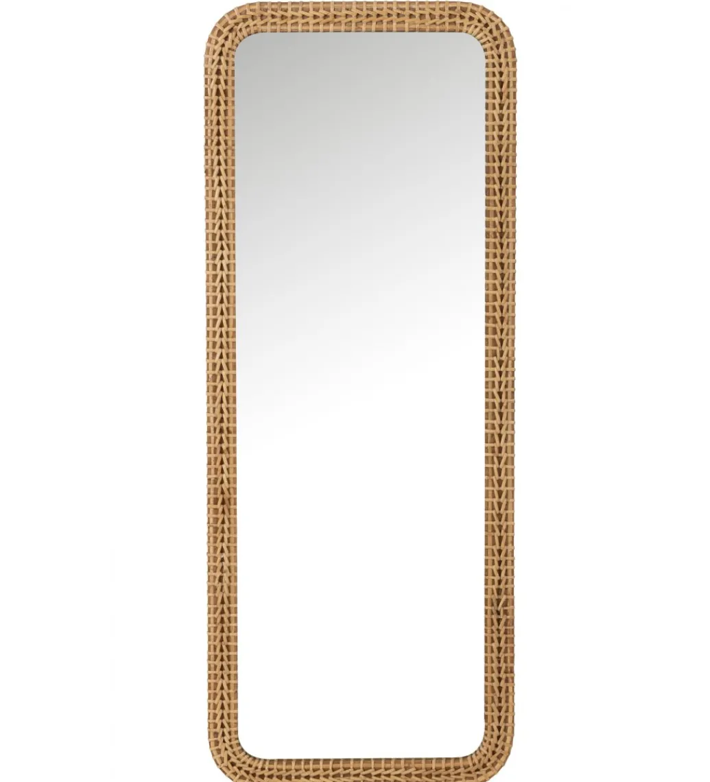 Lustro stojące RECTANGLE 122 cm naturalne*J-Line Best