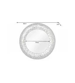 Lustro Stone Mosaic 82 Cm srebrne*Invicta Interior Online