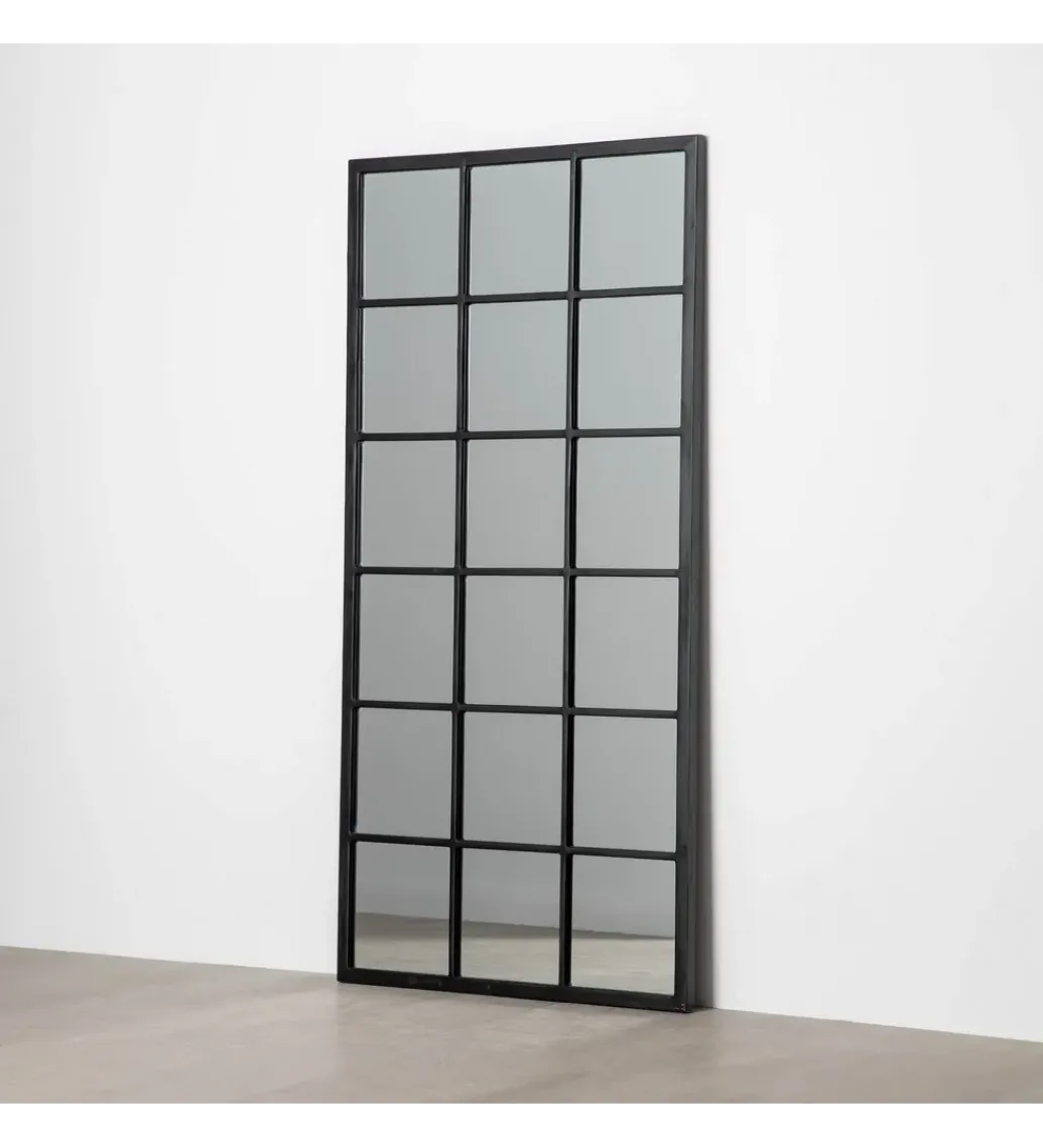 Lustro TAGE 180 cm drewno jodła czarne*Zona-Design Best