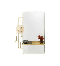 Lustro wieszak TRISTAN 150 x 76 cm złote*KDesign Sale