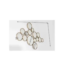 Lustro wiszące BUBBLES 138 x 93 cm złote*KARE Online
