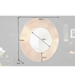 Lustro wiszące 100 cm złote*Invicta Interior Outlet