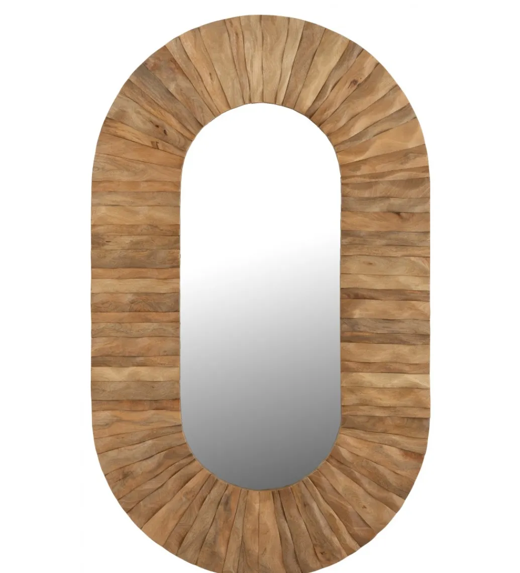 Lustro wiszące CURVE 152 cm naturalny*J-Line New