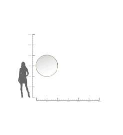 Lustro wiszące CURVE MO 100 cm złote*KARE
